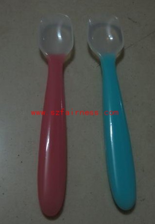 silicone & plastic spoon